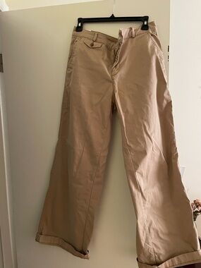 American Eagle Women’s Tall Wide Leg Khaki Pants